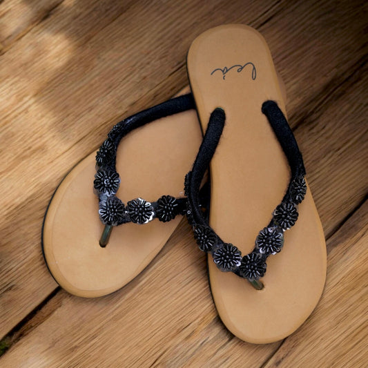 SEQUIN FLATS IN TAN BROWN